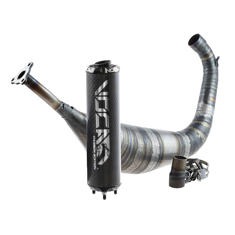 Voca Avgassystem (Carbon) 80cc - AM6 - Svart