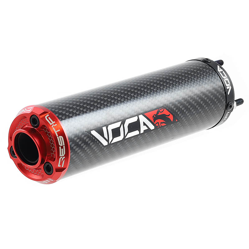 Voca Ljuddämpare (Bestia CNC) Kolfiber - Röd