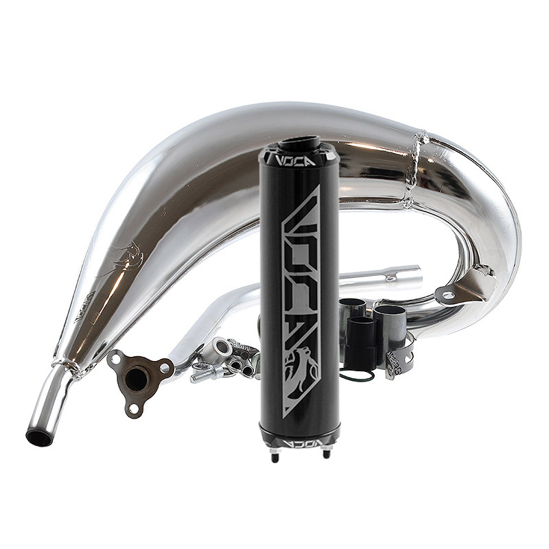 Voca Avgassystem (Cross Chromed) Svart