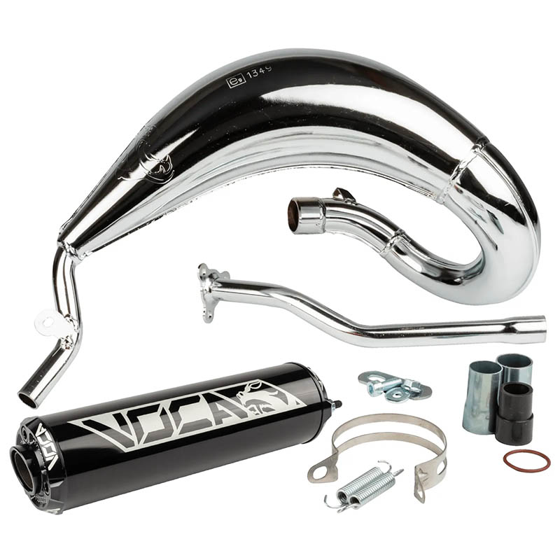 Voca Avgassystem (Cross Chromed) Svart