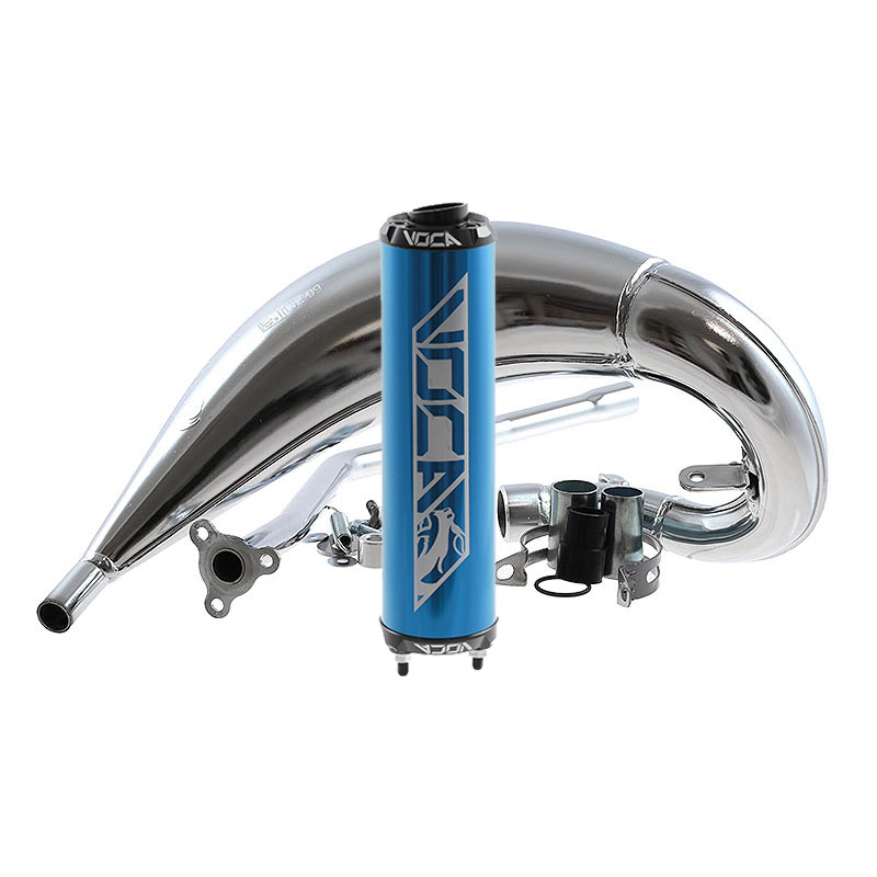 Voca Avgassystem (Cross Chromed) Rieju - Blå