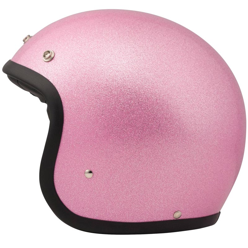 DMD Vintage ppen MC-hjlm (Glitter) Rosa