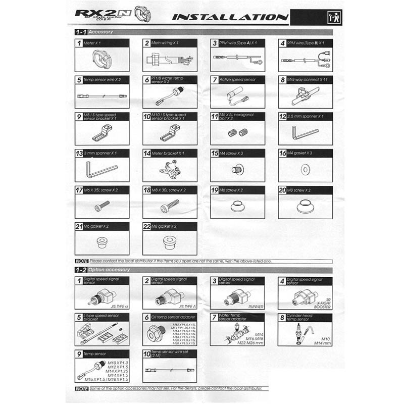 Koso Multifunktionsmtare (RXN2+) 20.000 rpm