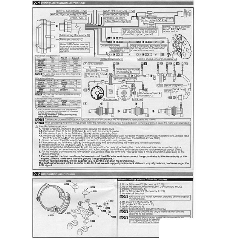 Koso Multifunktionsmtare (RXN2+) 20.000 rpm