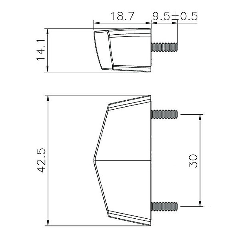 Koso Baklampa (Nano LED) Universell