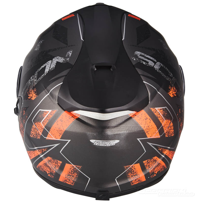 Scorpion EXO-1400 MC-Hjälm (Picta) Mattsilver, Orange