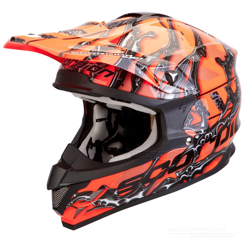 Scorpion VX-15 Mopedhjälm Cross (Oil) Orange (Sista storlekarna L, XL & XXL)