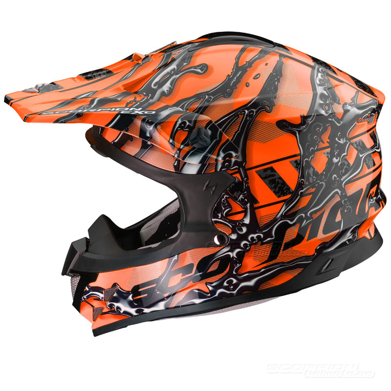 Scorpion VX-15 Mopedhjälm Cross (Oil) Orange (Sista storlekarna L, XL & XXL)