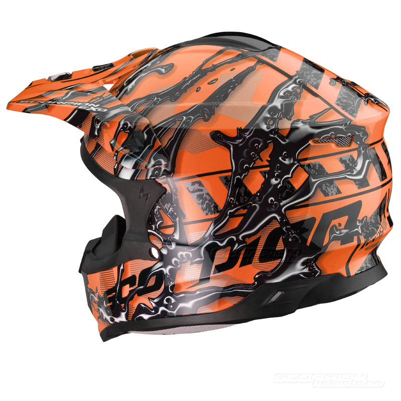 Scorpion VX-15 Mopedhjälm Cross (Oil) Orange (Sista storlekarna L, XL & XXL)