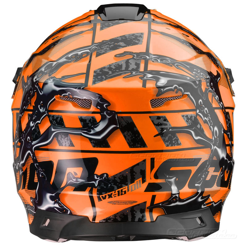Scorpion VX-15 Mopedhjälm Cross (Oil) Orange (Sista storlekarna L, XL & XXL)