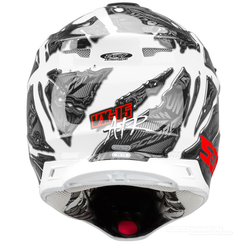 Scorpion VX-15 Mopedhjälm Cross (Petrol) Vit