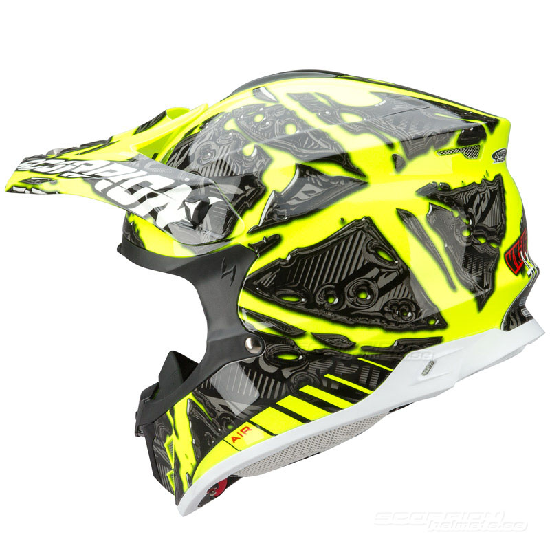 Scorpion VX-15 Mopedhjälm Cross (Petrol) Neongul