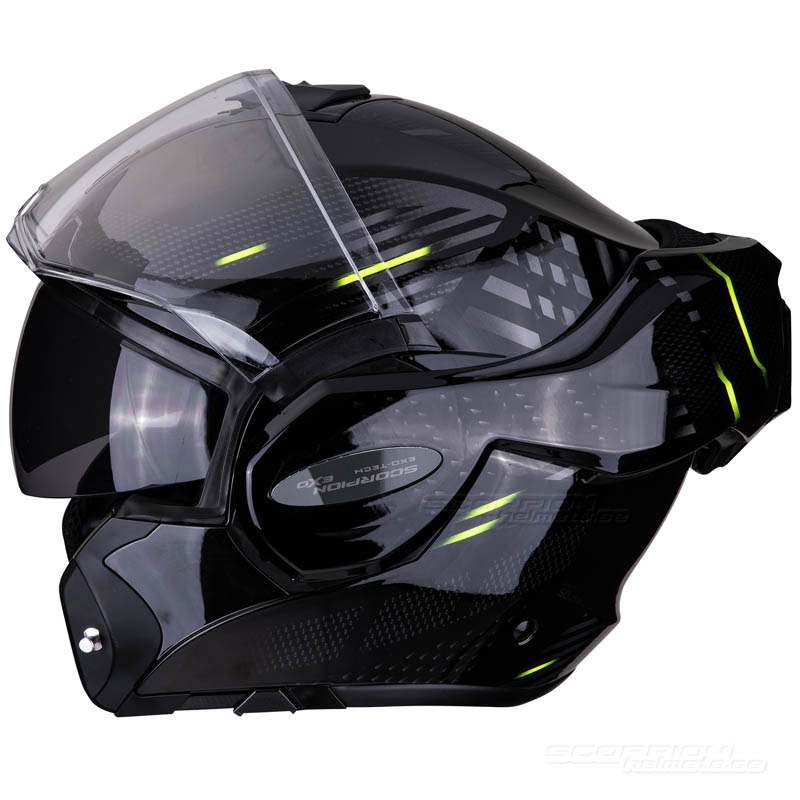 Scorpion EXO-TECH Öppningsbar hjälm (Pulse) Svart, Gul