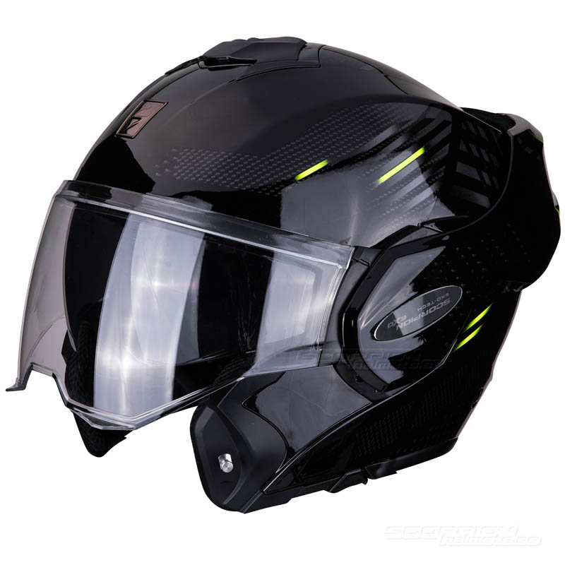 Scorpion EXO-TECH Öppningsbar hjälm (Pulse) Svart, Gul