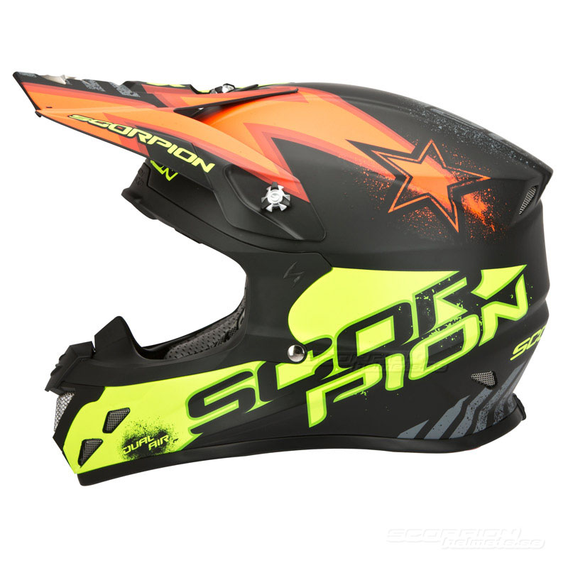 Scorpion VX-20 Crosshjlm MX/Race (Magnus) Svart, Gul, Rd