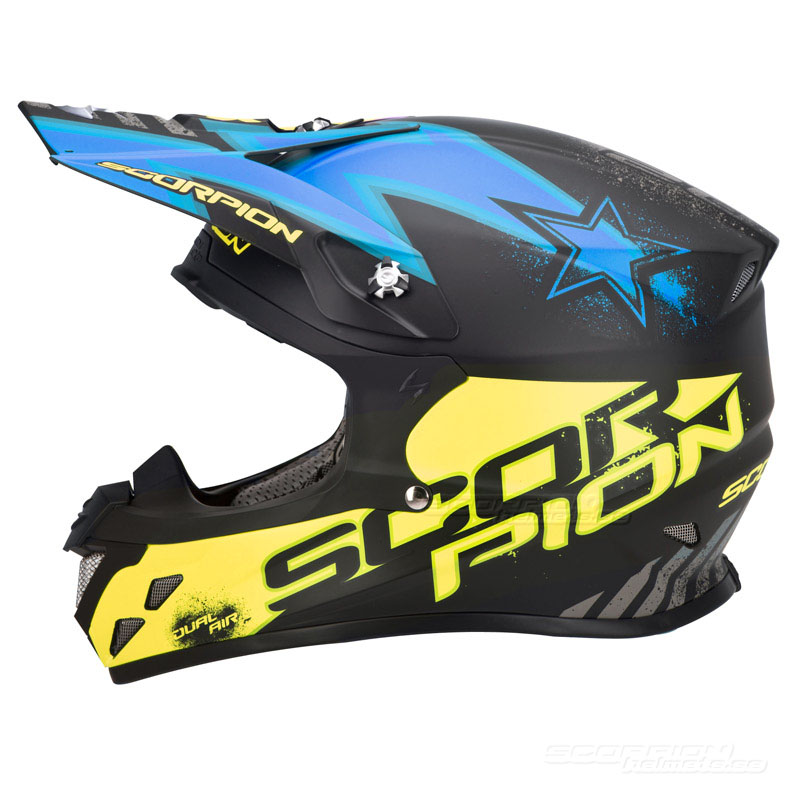 Scorpion VX-20 Crosshjälm MX/Race (Magnus) Svart, Gul, Blå