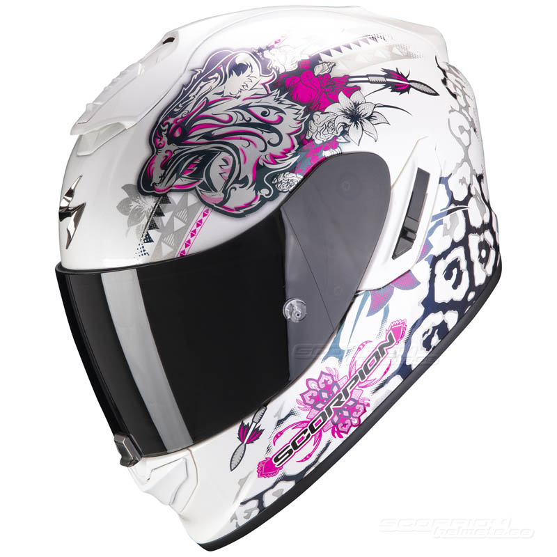 Scorpion EXO-1400 MC-Hjälm (Toa) Vit, Rosa