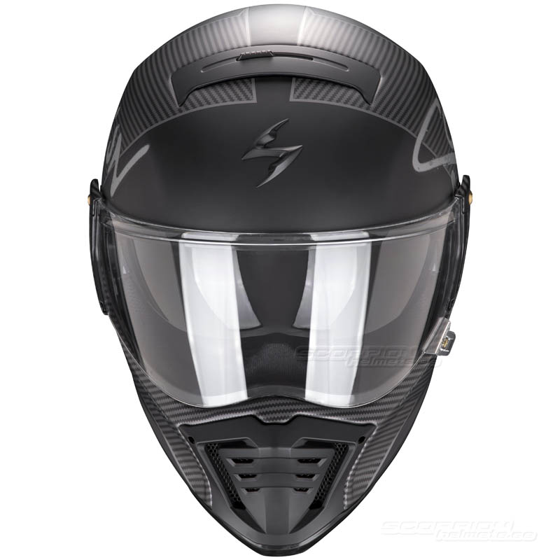 Scorpion EXO-HX1 Streetfighter MC-hjälm (Tactik) Mattsvart, Silver