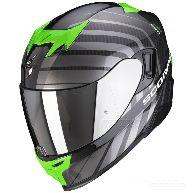 Scorpion EXO-520 Integralhjälm (Shade) Svart, Grön
