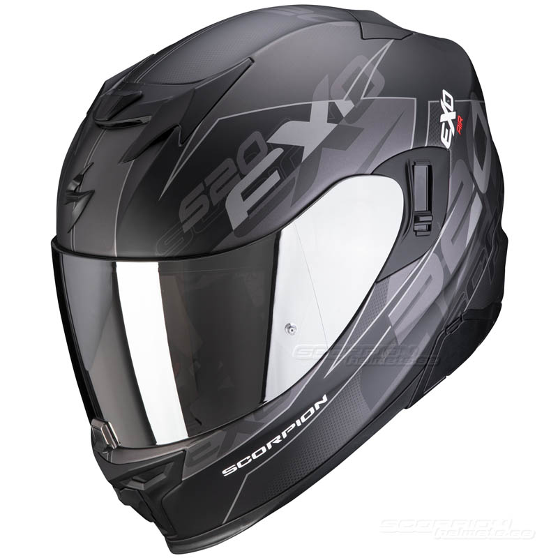 Scorpion EXO-520 Integralhjälm (Cover) Mattsvart, Silver