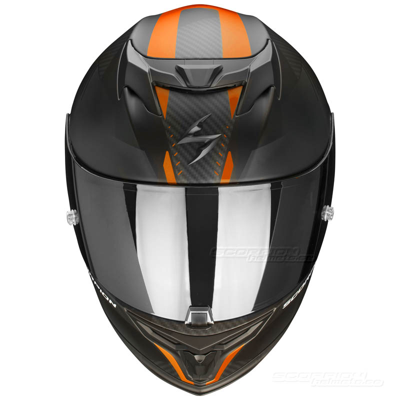 Scorpion EXO-520 Integralhjälm (Laten) Mattsvart, Orange