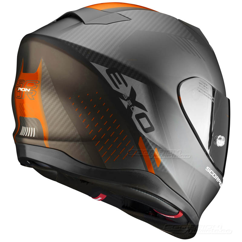 Scorpion EXO-520 Integralhjälm (Laten) Mattsvart, Orange