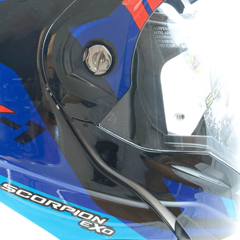 Scorpion ADX-1 Hjälm (Lontano) Vit, Blå, Röd