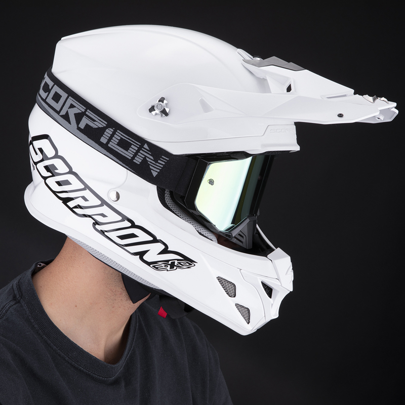 Scorpion Crossglasögon Goggles (E21) Sliver, Svart