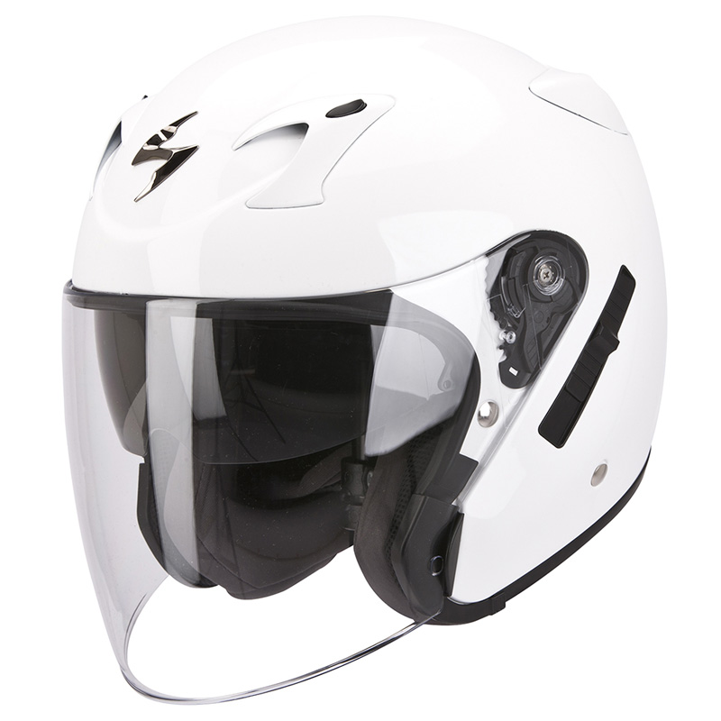 Scorpion EXO-220 Jethjälm (Solid) Vit (Sista storleken XS)