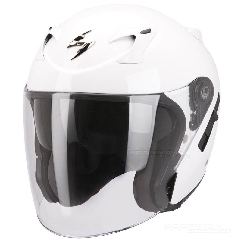 Scorpion EXO-220 Jethjälm (Solid) Vit (Sista storleken XS)