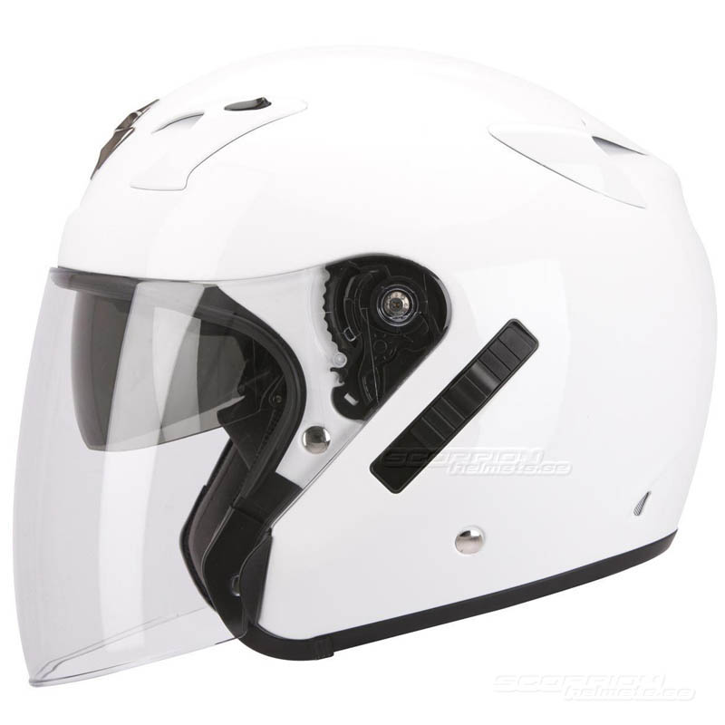 Scorpion EXO-220 Jethjälm (Solid) Vit (Sista storleken XS)
