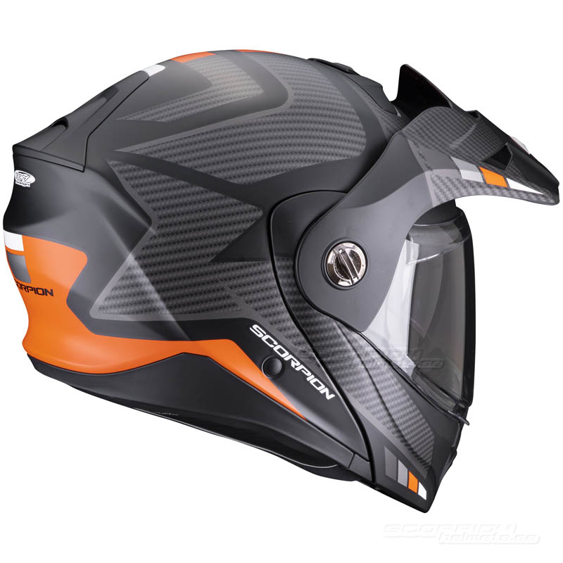 Scorpion ADX-2 Hjlm (Camino) Mattsvart, Silver, Orange