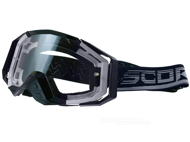 Scorpion Crossglasgon Goggles (E21) Sliver, Svart