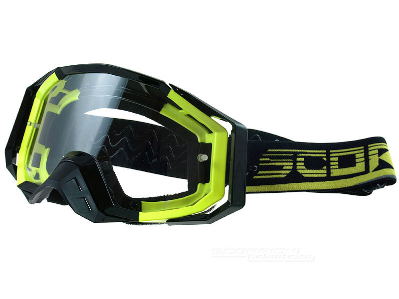 Scorpion Crossglasögon Goggles (E21) Neongul, Svart