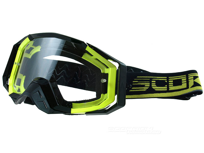 Scorpion Crossglasgon Goggles (E21) Neongul, Svart