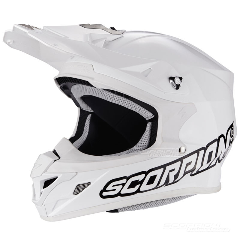 Scorpion VX-21 Crosshjlm MX/Race (Solid) Vit