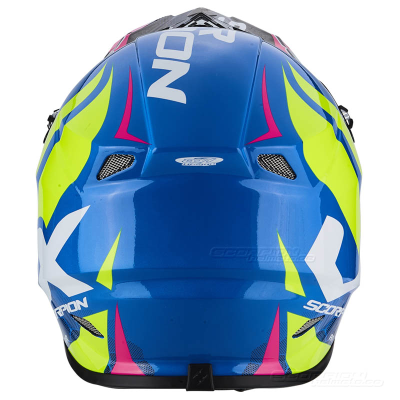 Scorpion VX-21 Crosshjlm MX/Race (Xagon) Bl, Neongul