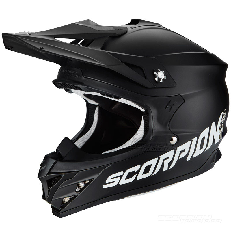 Scorpion VX-15 EVO Crosshjlm MX (Solid) Mattsvart (Sista storlekarna L, XL & XXL)