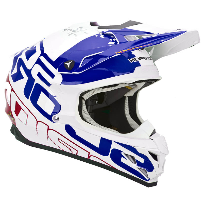 Scorpion VX-15 EVO Crosshjlm MX (Grid) Vit, Rd, Bl