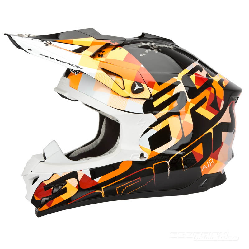 Scorpion VX-15 EVO Crosshjlm MX (Grid) Svart, Orange