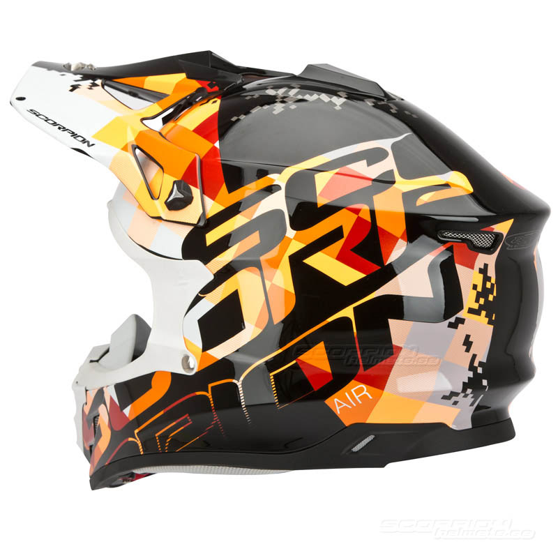 Scorpion VX-15 EVO Crosshjlm MX (Grid) Svart, Orange