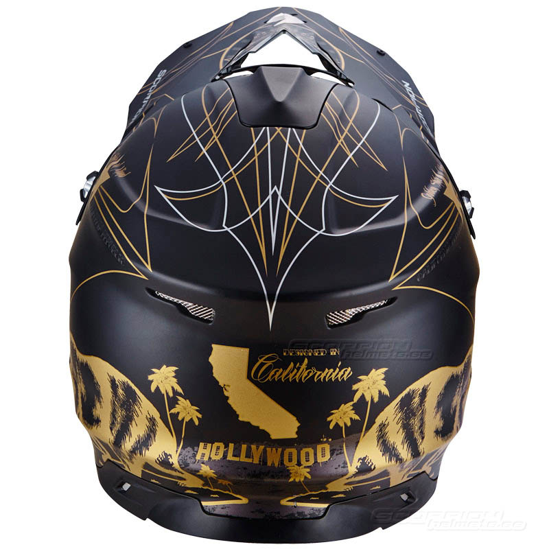 Scorpion VX-15 EVO Crosshjlm MX (Golden State) Svart, Guld