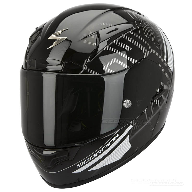 Scorpion EXO-2000 EVO Racehjälm (Ipsum) Svart, Vit
