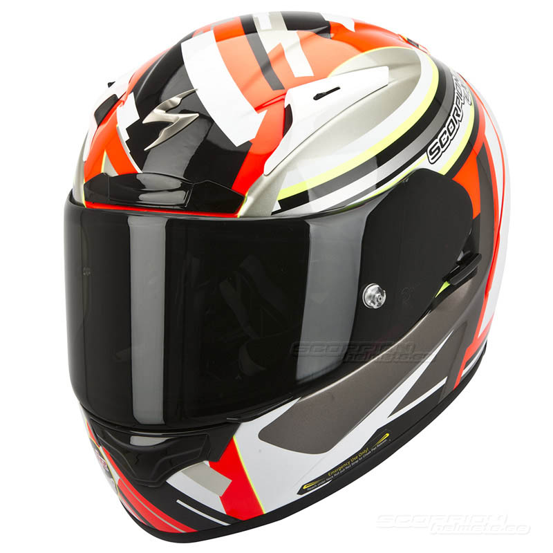 Scorpion EXO-2000 EVO Racehjlm (Avenger) Rd Fluor, Vit