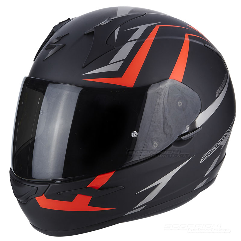 Scorpion EXO-390 (Hawk) Mattsvart, Neonröd