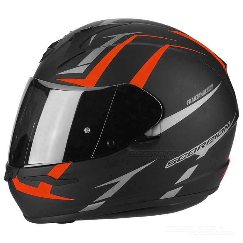 Scorpion EXO-390 (Hawk) Mattsvart, Neonröd