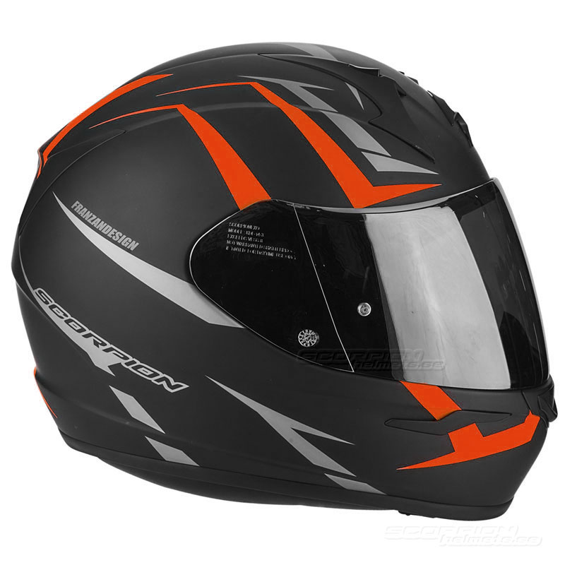 Scorpion EXO-390 (Hawk) Mattsvart, Neonröd