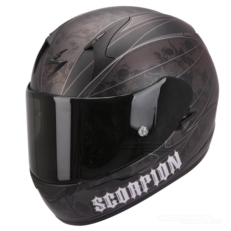 Scorpion EXO-410 Mopedhjlm (Underworld) Svart, Silver