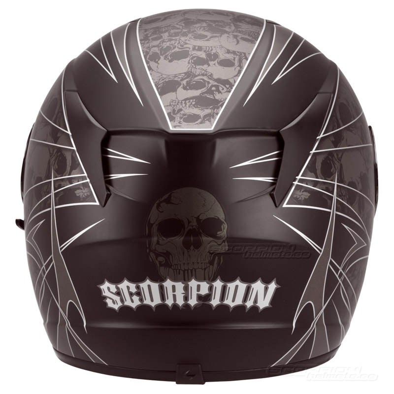 Scorpion EXO-410 Mopedhjlm (Underworld) Svart, Silver