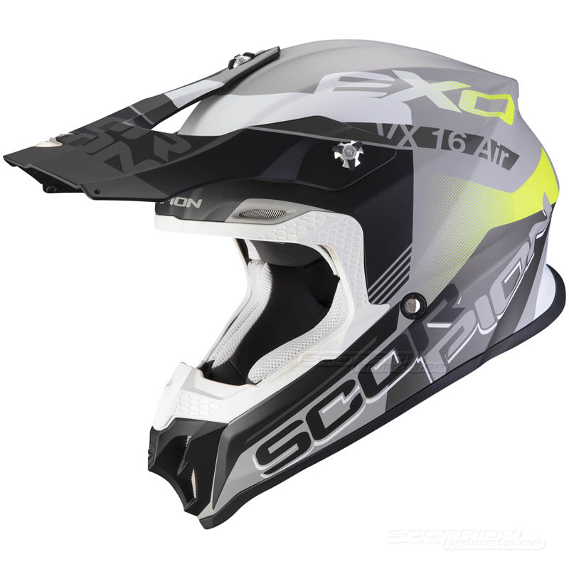 Scorpion VX-16 AIR (Arhus) Mattsilver, Svart, Neongul